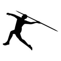 Javelin Art Silhouette vector