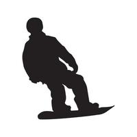 Snowboarding Silhouette Art vector