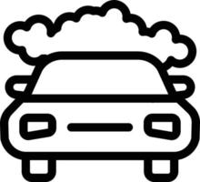 ilustración de vector de smog de coche en un fondo. símbolos de calidad premium. iconos vectoriales para concepto y diseño gráfico.