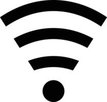 icono simple de señal, internet o wifi vector