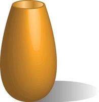 3d brown vase design concept vector