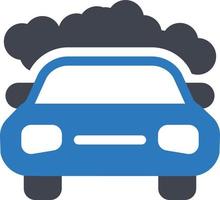 ilustración de vector de smog de coche en un fondo. símbolos de calidad premium. iconos vectoriales para concepto y diseño gráfico.