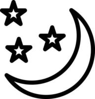 ilustración de vector de luna en un fondo. símbolos de calidad premium. iconos vectoriales para concepto y diseño gráfico.