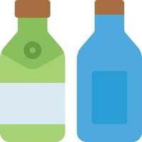 botellas de vino ilustración vectorial sobre un fondo. símbolos de calidad premium. iconos vectoriales para concepto y diseño gráfico. vector