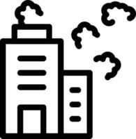 building smog vector illustration on a background.Premium quality symbols.vector icons for concept and graphic design.