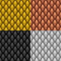 Seamless Geometric Pattern Metallic Color Triangle Shape vector