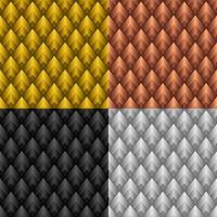 Seamless Geometric Pattern Metallic Color Triangle Shape vector