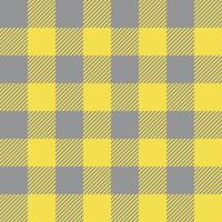 Seamless Pattern Plaid Background Color Yellow And Gray vector
