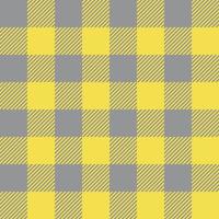 Seamless Pattern Plaid Background Color Yellow And Gray vector