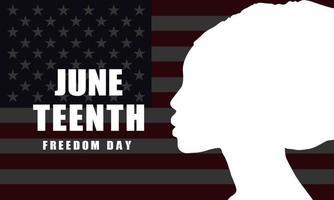 Juneteenth Freedom Day Background Design. Vector Illustration.