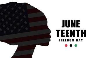 Juneteenth Freedom Day Background Design. Vector Illustration.