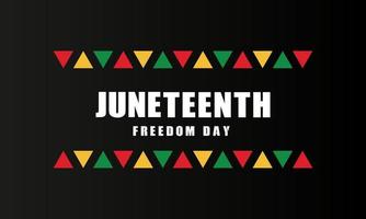 Juneteenth Freedom Day Background Design. Vector Illustration.