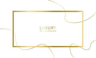 White luxury abstract background with golden lines and shadows. Premium vector illustration