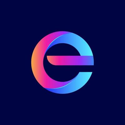 Letter E logo design template elements. vector illustration