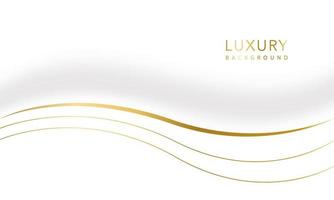 luxury background gold. Abstract golden curve with shadow isolated on white background. Gold light threads background.