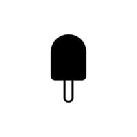 Ice Cream, Dessert, Sweet Solid Line Icon Vector Illustration Logo Template. Suitable For Many Purposes.