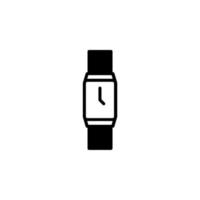 Watch, Wristwatch, Clock, Time Solid Line Icon Design Concept For Web And UI, Simple Icon Suitable for Any Purposes. vector