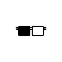 Glasses, Sunglasses, Eyeglasses, Spectacles Solid Line Icon Design Concept For Web And UI, Simple Icon Suitable for Any Purposes. vector