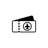billete, pase, evento, bono línea sólida icono vector ilustración logotipo plantilla. adecuado para muchos propósitos.