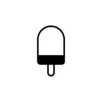 Ice Cream, Dessert, Sweet Solid Line Icon Design Concept For Web And UI, Simple Icon Suitable for Any Purposes. vector