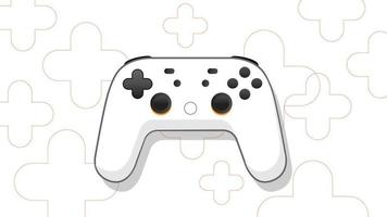 Video game controller flat vector illustration.