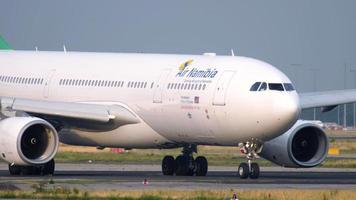 Air Namibia Airbus 330 at start video