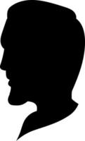 Man Silhouette in Black vector