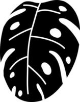 Silhouette of Monstera Leaf vector