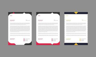 Creative business letterhead template design..eps vector