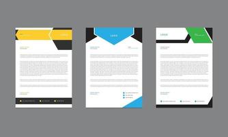 Corporate and simple business letterhead template design..eps vector