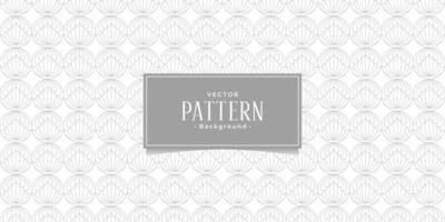 Linear seamless flower pattern oriental style, grey and white colors, vector pattern background.