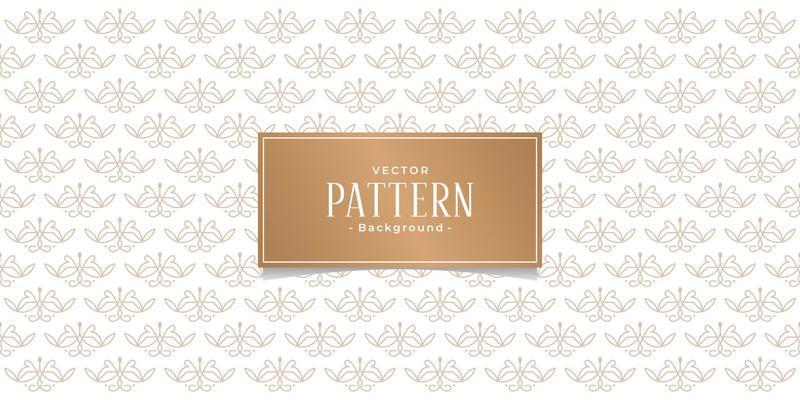 seamless ornate floral rose slim with frame linear vector pattern on brown background Premium Vector