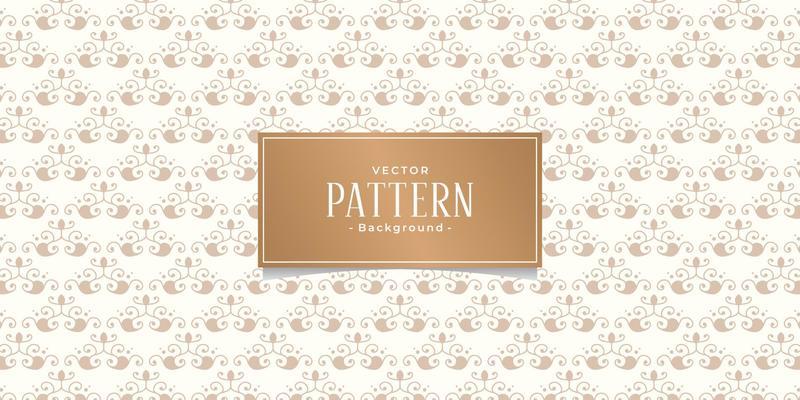 seamless ornate floral rose with frame vector pattern on brown background Premium Vector