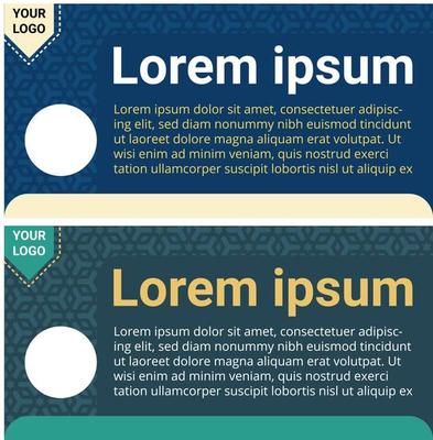 blue green banner template perfect for design project