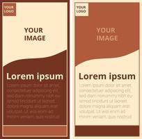 brown orange banner template perfect for design project vector
