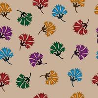 colorful floral seamless pattern perfect for background or wallpaper vector