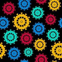 colorful circle star seamless pattern perfect for background or wallpaper vector