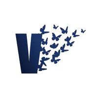 Initial V Butterfly Freedom vector