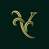 Elegant Initial Y Line vector