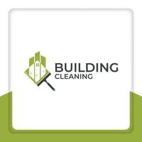 vector de diseño de logotipo de edificio de limpieza, limpio, edificio, ciudad, limpiador
