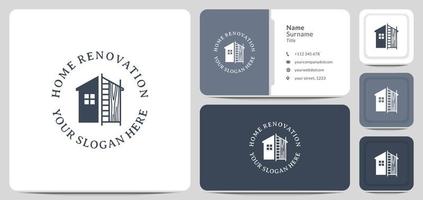 build a new house logo design vector, remodeling and repair. vector