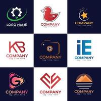 Creative Simple Minimalist And Letter Logo Collection, Creative Concept And Custom Design For Business Or Personal Company. vector