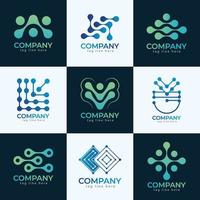 Unique Technology Logo Collection, Hi-Quality, And Free Vector, And Gradient Colourful Logo Design. vector