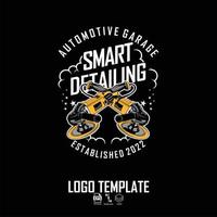 AUTO DETAILING POLISHER LOGO TEMPLATE vector