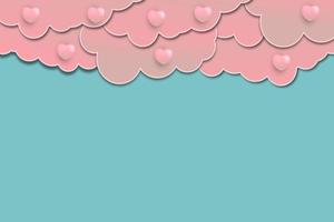 the background for valentines day and there is space to fill in. vector