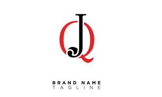 JQ Alphabet letters Initials Monogram logo QJ, J and Q vector