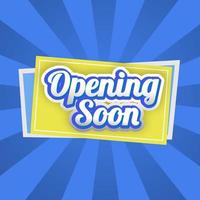 writing  opening soon for your various needs vector