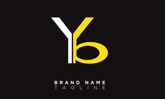 YB Alphabet letters Initials Monogram logo BY, Y and B vector