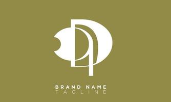 QD Alphabet letters Initials Monogram logo DQ, Q and D vector