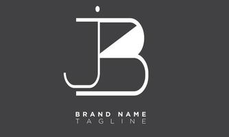 JB Alphabet letters Initials Monogram logo BJ, J and B vector